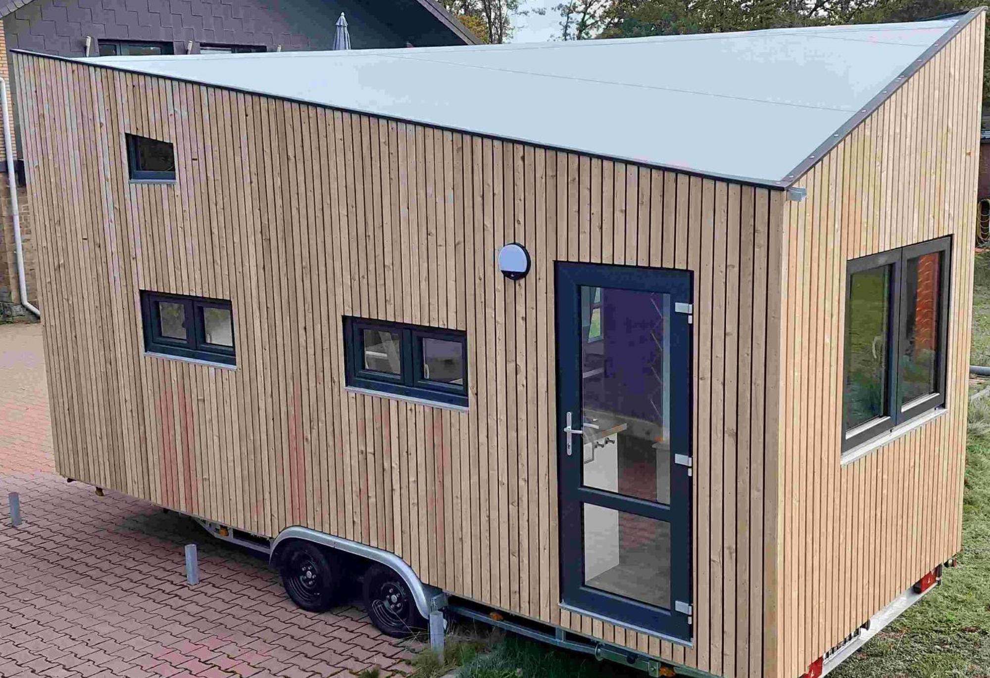 Готель Tiny Haus Blanker Hans Auf Dem Campingplatz Strandgut Куксгафен Екстер'єр фото